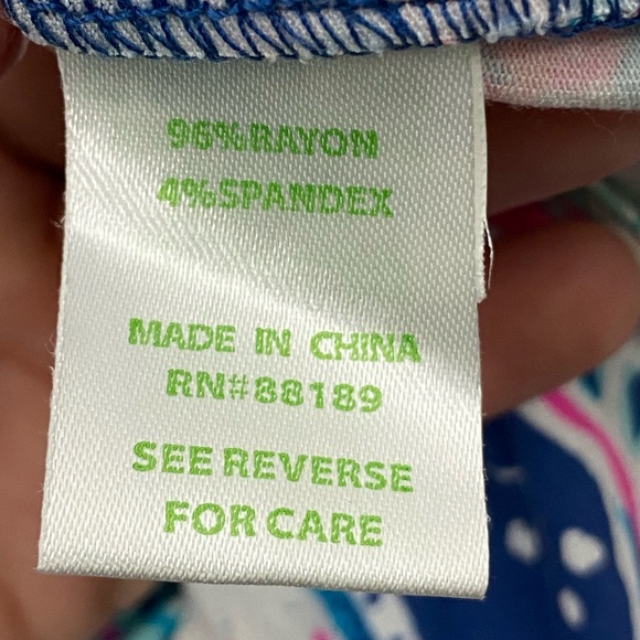 Lilly Pulitzer Madilyn Romper indigo sea Star Struck print women’s size XXL - Picture 12 of 14